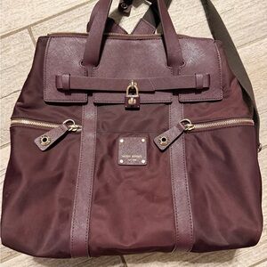 Henry Bendel Dark Burgundy Jetsetter Backpack